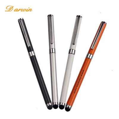 Fashion slim metal stylus pen touch screen metal pens for all phones with custom logo