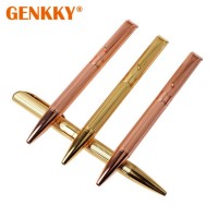 Gold and rose gold color metal ball pen for promotion