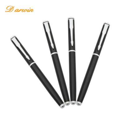 High quality wholesale black engrave metal roller pens with custom logo for promotional gift