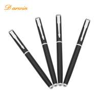 High quality wholesale black engrave metal roller pens with custom logo for promotional gift