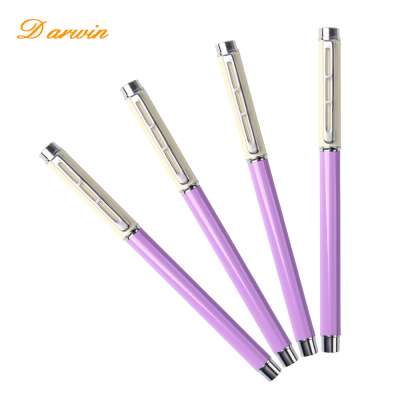 High quality personalized metal slim pen with logo for business gift