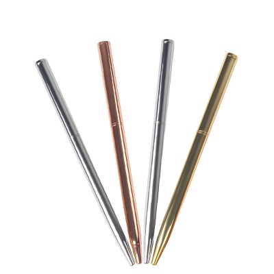 Hotel custom rose gold metal twist ballpoint pen